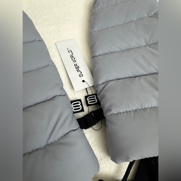 NWT Aritzia The Super Puff™ Mitten - Marble Grey - Picture 5 of 6